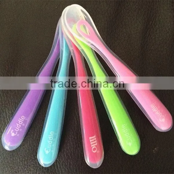 Top Quality Cheapest Top Sell Silicone Baby Spoons photo-4