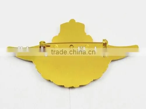 Safety Pin Badge, School Emblem, National Emblem; School Badge