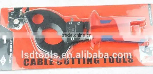 LK-280 Ratchet Wire Cable Cutters Dual Material Insualted Handle 750AWG photo-6