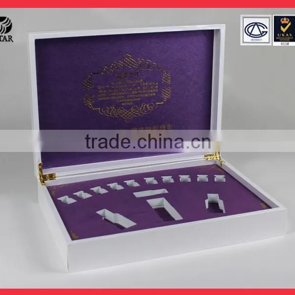 Custom Logo Display Fabric Cosmetic Packaging Leather Box For Gift photo-4