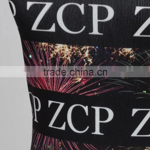 F5S15034 Fashion Custom Print Fitness Tank Tops for Women photo-5