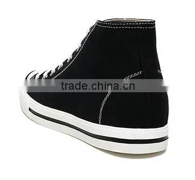 High Quality Man High Cut Canvas Running Sport Elevator Shoes photo-3