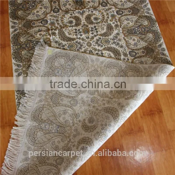 Egypt Persian Carpet Made in Iran Plain 3x5ft Hand Knotted Pure Silk Carpet photo-4
