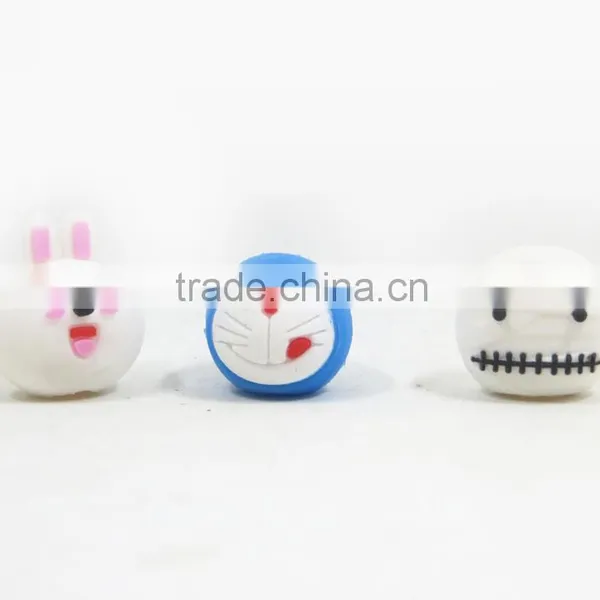 3D Cartoon Design Pvc Rubber Pencil Topper/ Pen Topper photo-2