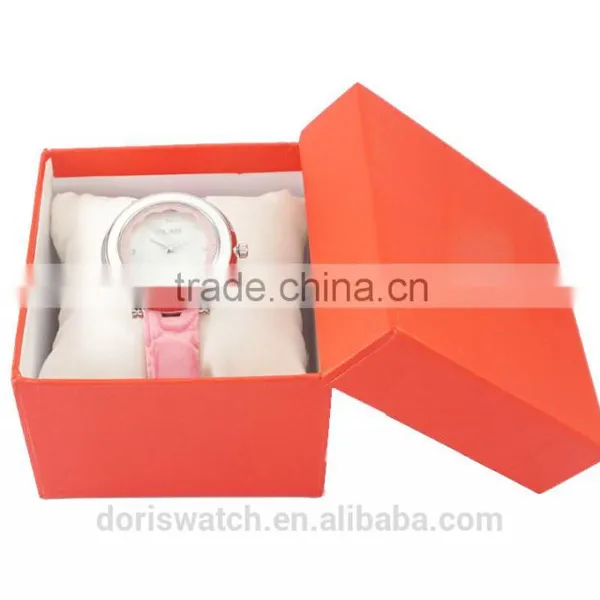 Hot Selling Small Red Watch Box for Promotional Gift Watch Oem Order Received Custom Logo photo-4