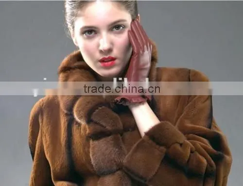 Hot Fashion Girls Leather Gloves First Grade Girls Leather Gloves photo-6