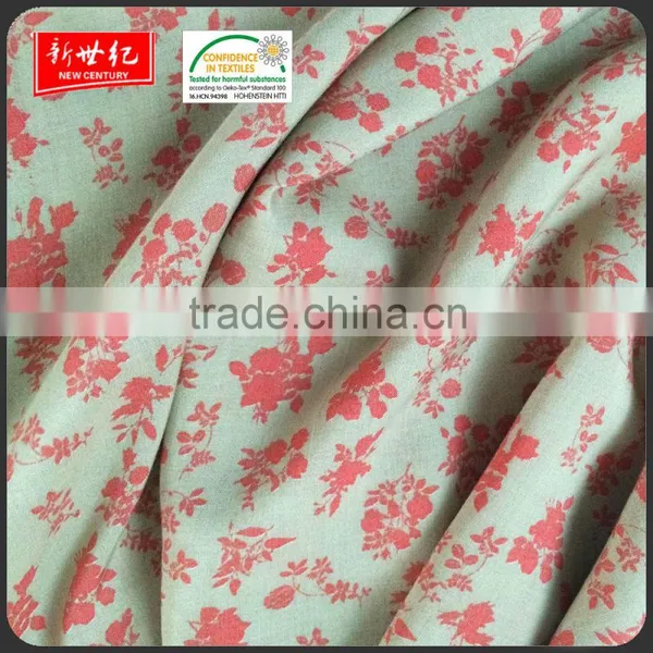 China Manufacturer Wholesale 60*60 90*88 95gsm Reactive Floral Printing Spun Rayon Fabric photo-5