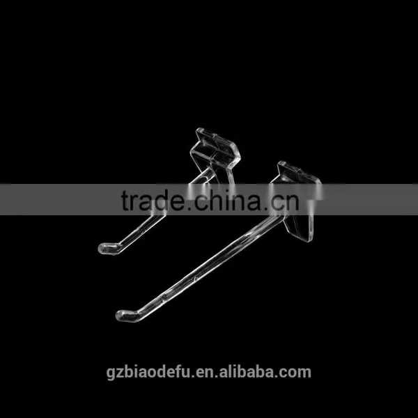 Acrylic Clear Slatwall Display Security Plastic Euro Hook photo-2
