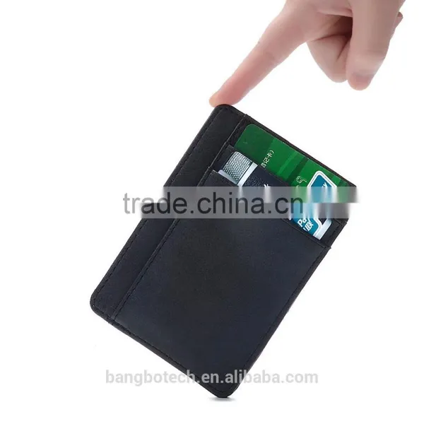 Multifunction Leather Card Bag With Money Compartment Card Holder photo-2