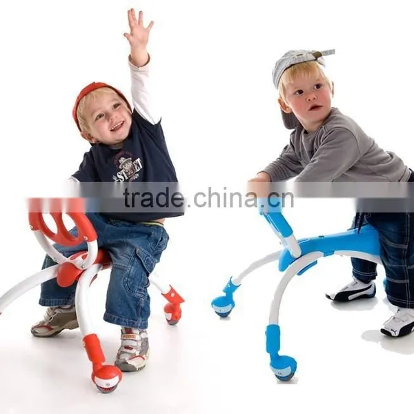 Children's Smiling Face Four-wheel Balanced Walkers photo-4