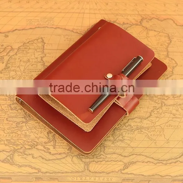Custom 6 Ring Binder Leather Planner With Power Bank for Promotion Gift Item photo-6