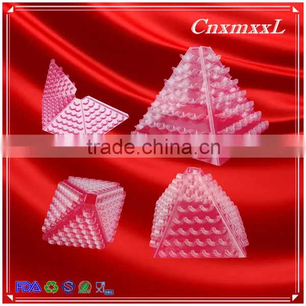 Hot Sells New Style Wholesale 7 Tier Plastic Macaron Pyramid Tower Display Stand &patented Customizable Macaron Packaging photo-5