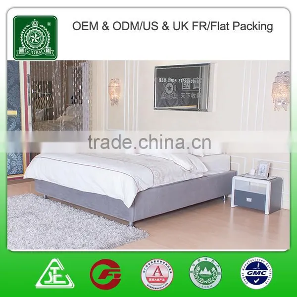 L9330 Hot Selling No Headboard All Colors KD Packing Simple Hotel Bedstead/slatted Bed Box photo-5