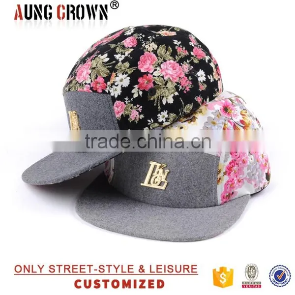 High Quality Floral 5 Panel Hat photo-2