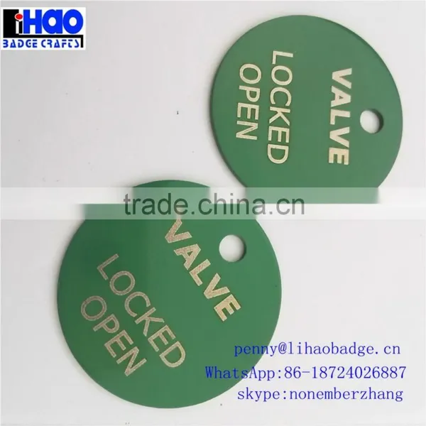Shiny Gold Rectangle Shaped Metal Brand Logo Labels Design photo-6