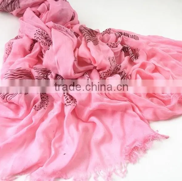 Beautiful 100%polyester Glittering Scarf photo-2