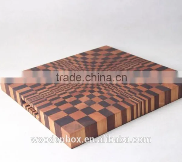 High Qualiy Three Dimensional Wood Cutting Board With Finger Grooves photo-4