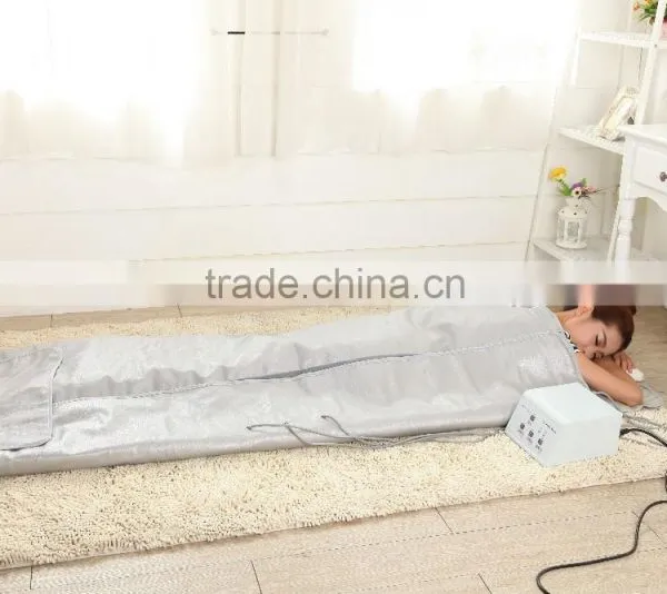 Hot Selling 3 Zone Far Infrared Sauna Blanket Infrared Heated Slimming Body Wrap photo-3