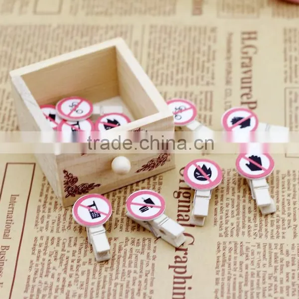 Promotional Gift Custom Paper Clip/souvenir Photo Clip/school Wooden Book Mark photo-2