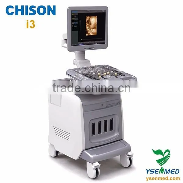 19 Inch LCD Monitor Color Doppler Trolley Mobile Chison i3 Ultrasound