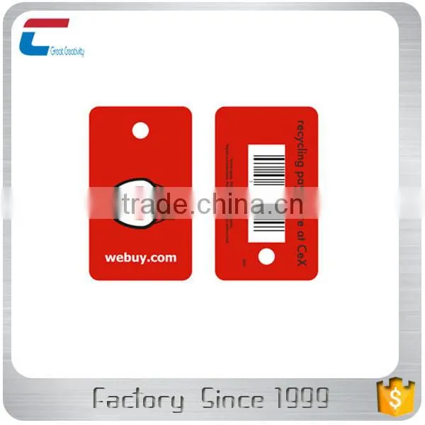Plastic Key Tag PVC Card With a Hole photo-3