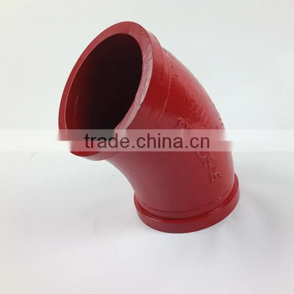 Abrasive Resistance Pipe Bend 45 Degree Elbow Concrete Pump Elbow photo-3