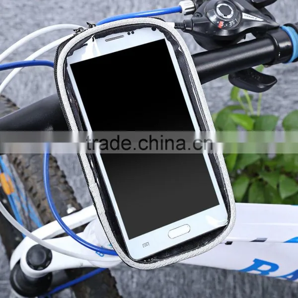 YANHO Cycling Bicycle Bag Bike Frame Front Tube Panniers Mount for 5.5 Inches Touch Screen Cell PhoneBag photo-3