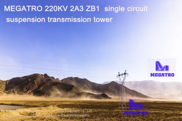 MEGATRO 220KV 2A3 ZB2 Single Circuit Suspension Transmission Tower photo-2