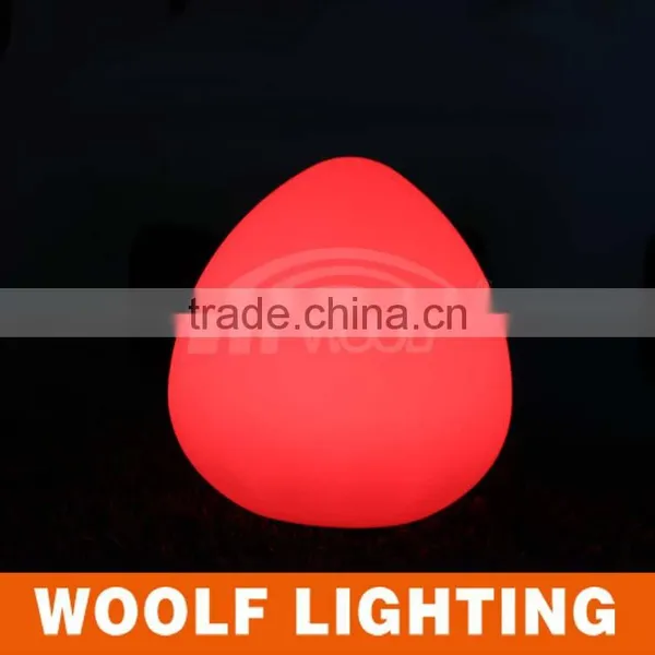 PE Plastic Rechargeable 16 Colors RGB Waterproof LED Peach Light photo-3