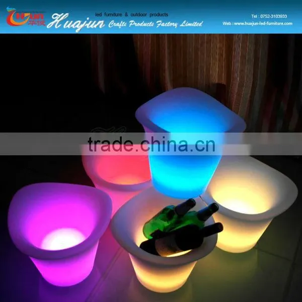 Any Size of Led Ice Bucket Use Night Club& Bar Led Lighting Ice Bucket/led Plastic Rechargeable Ice Bucket photo-2