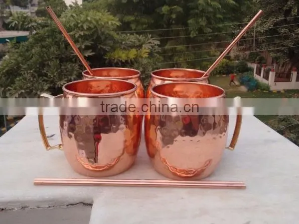 Indian Copper Hammered Moscow Mule Mug photo-4
