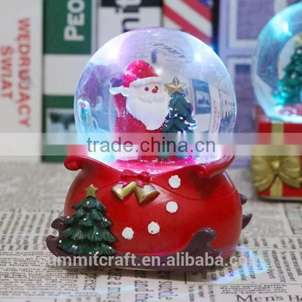 Christmas Promotional Gift 2016 Resin Snowman Snow Globe photo-5
