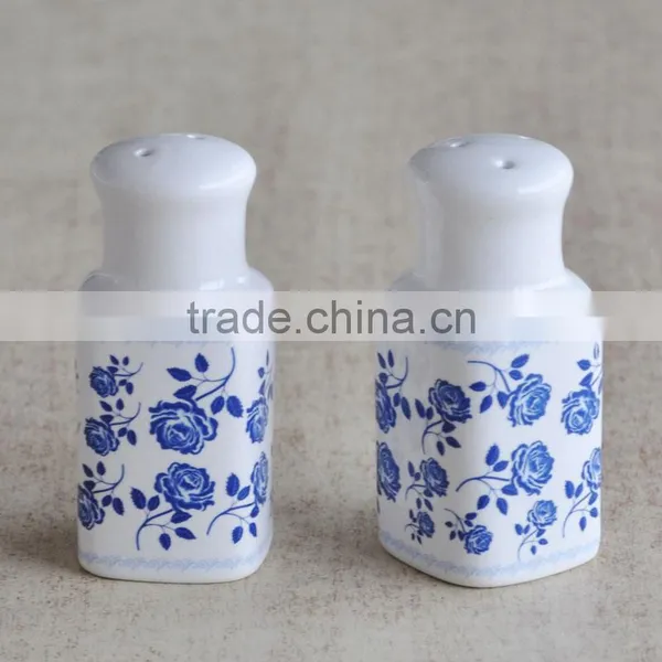 Ceramic Spice, Salt and Pepper Shaker Set With Decal photo-2