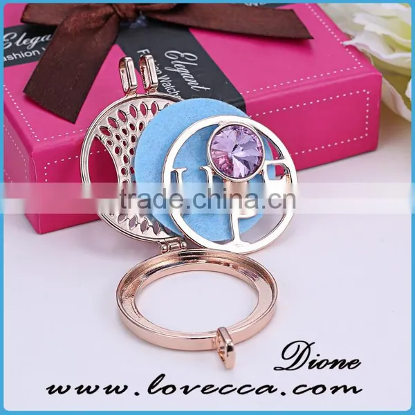 Wholesale Stainless Steel Jewelry Diffuser Necklace With Plated Rose Gold photo-3