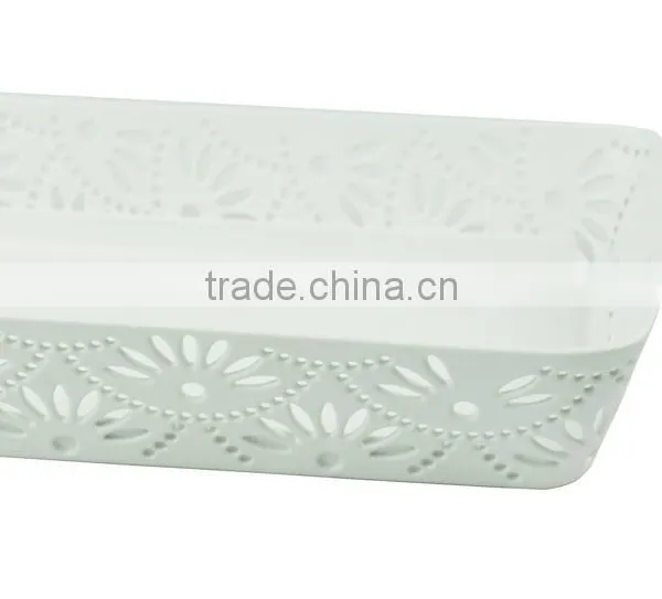 Metal Punched File Stationery Drawer Organizer Tray photo-4