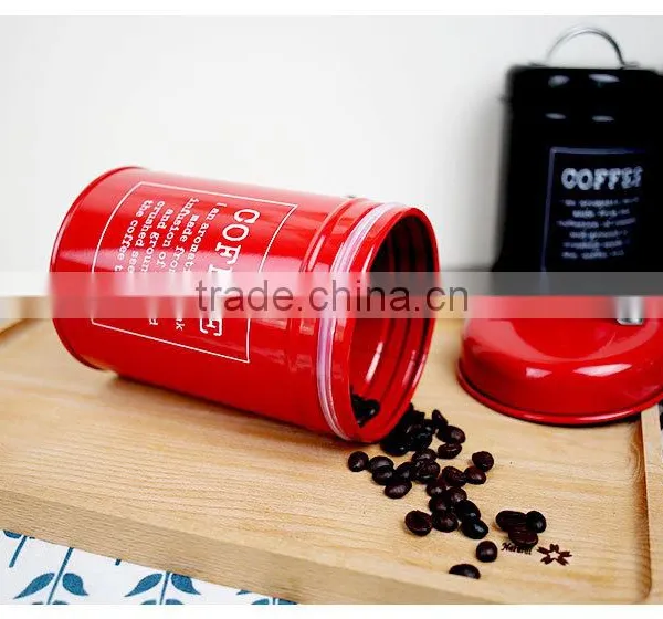 New Stylish Glossy Metal Sealed Coffee Tea Sugar Tin Canister photo-2