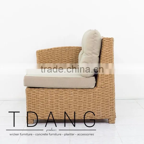 Camden Right Hand Wicker Bench - Outdoor Wicker Furniture - Vietnam Poly Rattan photo-4