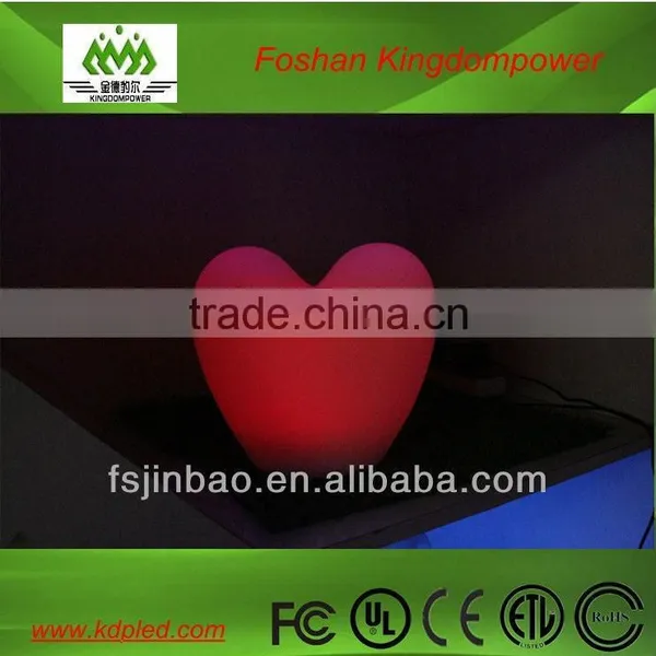 Widely Used RGB Wireless Decorative Heart Shape Led Lamp for Gift photo-3