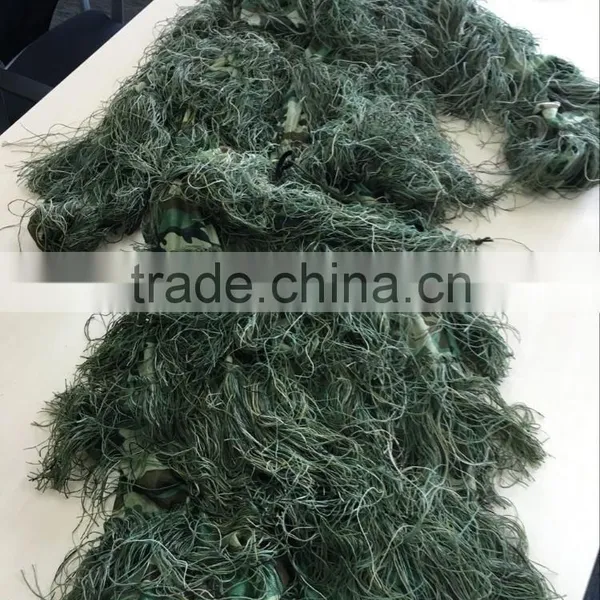 3pcs Set Two Side Wearing Military Camouflage Tactical Shooting Ghillie Suit photo-2