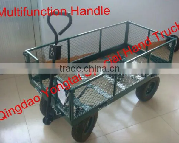 Steel Mesh Garden Wagon Cart photo-6