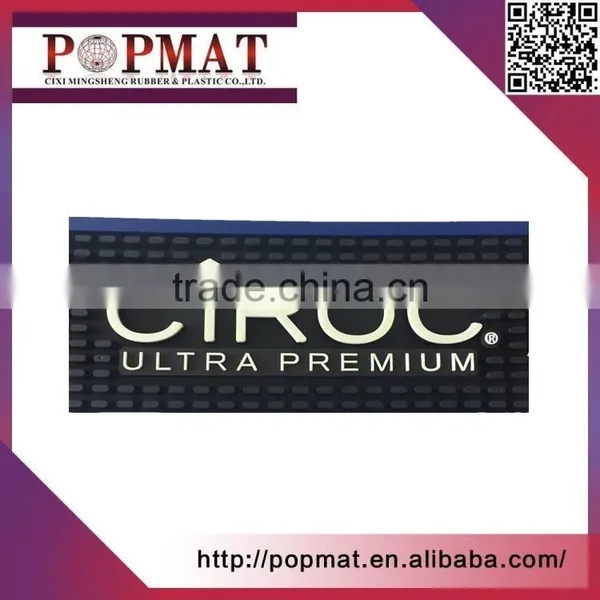 High Quality Customized Waterproof Soft Pvc Bar Mat With Promotion 3D Embossing Logo photo-2