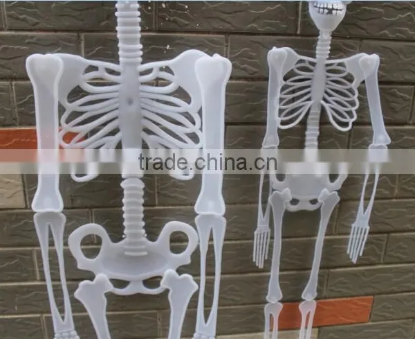 Halloween Decorative Glow Plastic Human Skeleton photo-4