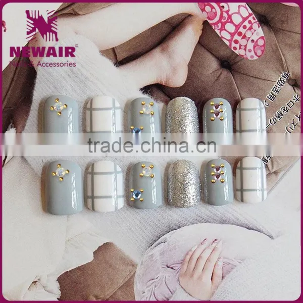 New Air 3D Nail Art Stickers Gold Stones Sticker Mix Design photo-3