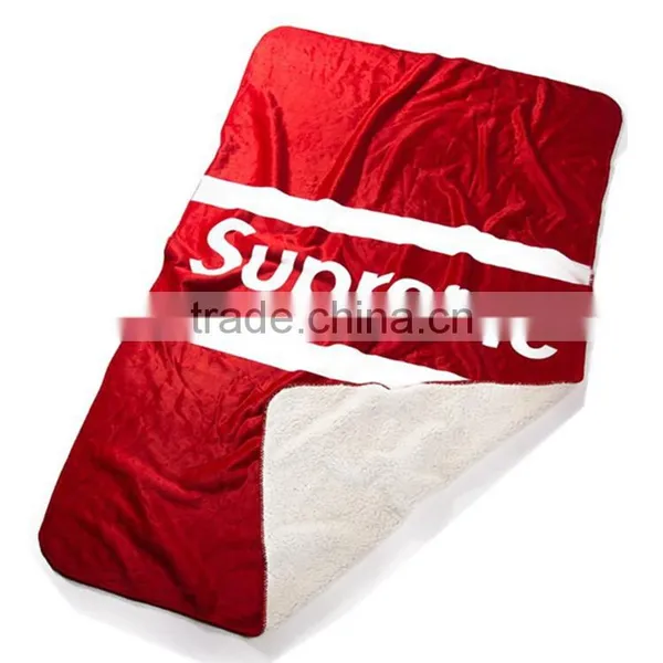 100% Polyester Printed Solid and Soft Coral Velvet Fleece Blanket photo-4