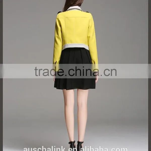 Italy Style Girls Long Sleeve Single Breasted Short Jacket Competitive Price photo-6