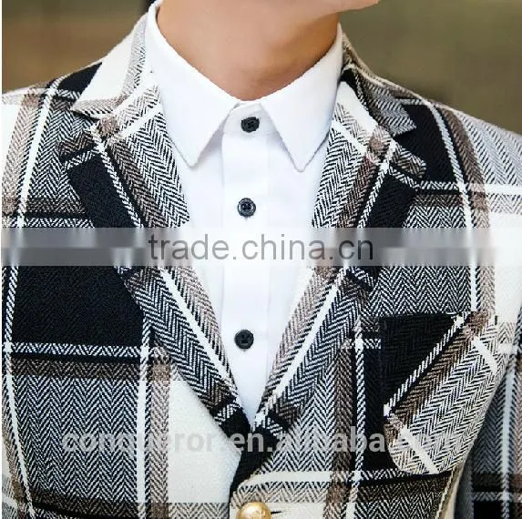 Grid Window Pane Man Suit.BSPL0628 photo-4