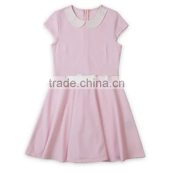 School Children's Princess Skirt 2017 Summer New Girls' Collar Dress photo-4