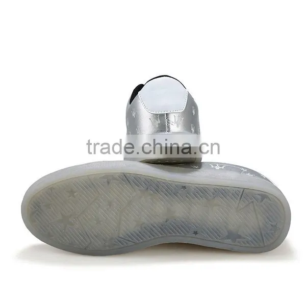 High Quality Fashion Fluorescence Casual Shoes Sample for Men, Adults Fluorescence Skateboard Shoes Casual for Male From China photo-6