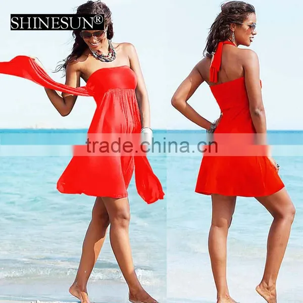 2017 New Arrival Swimwear Beach Skirt Ribbon Wrapped Dress Beach Dress Skirt photo-6