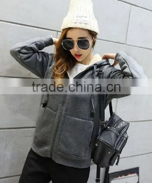 China Wholesale Professional Good Quality Cheap Women Pullover Zipper Hoodies photo-2